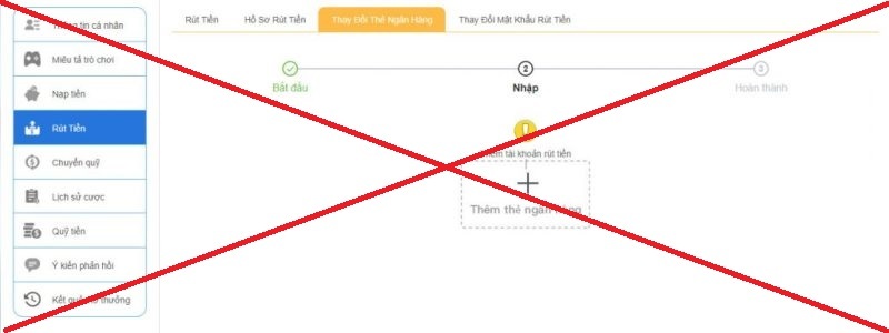 Người chơi bị từ chối rút tiền 123B